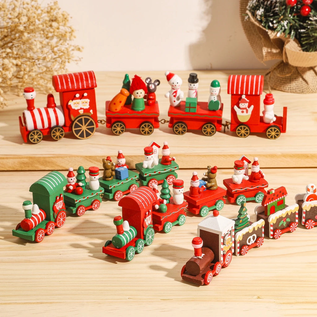 Christmas Train Merry Christmas Decorations For Home 2025 Cristmas Ornament Xmas Navidad Noel Gifts Happy New Year 2026 Gifts