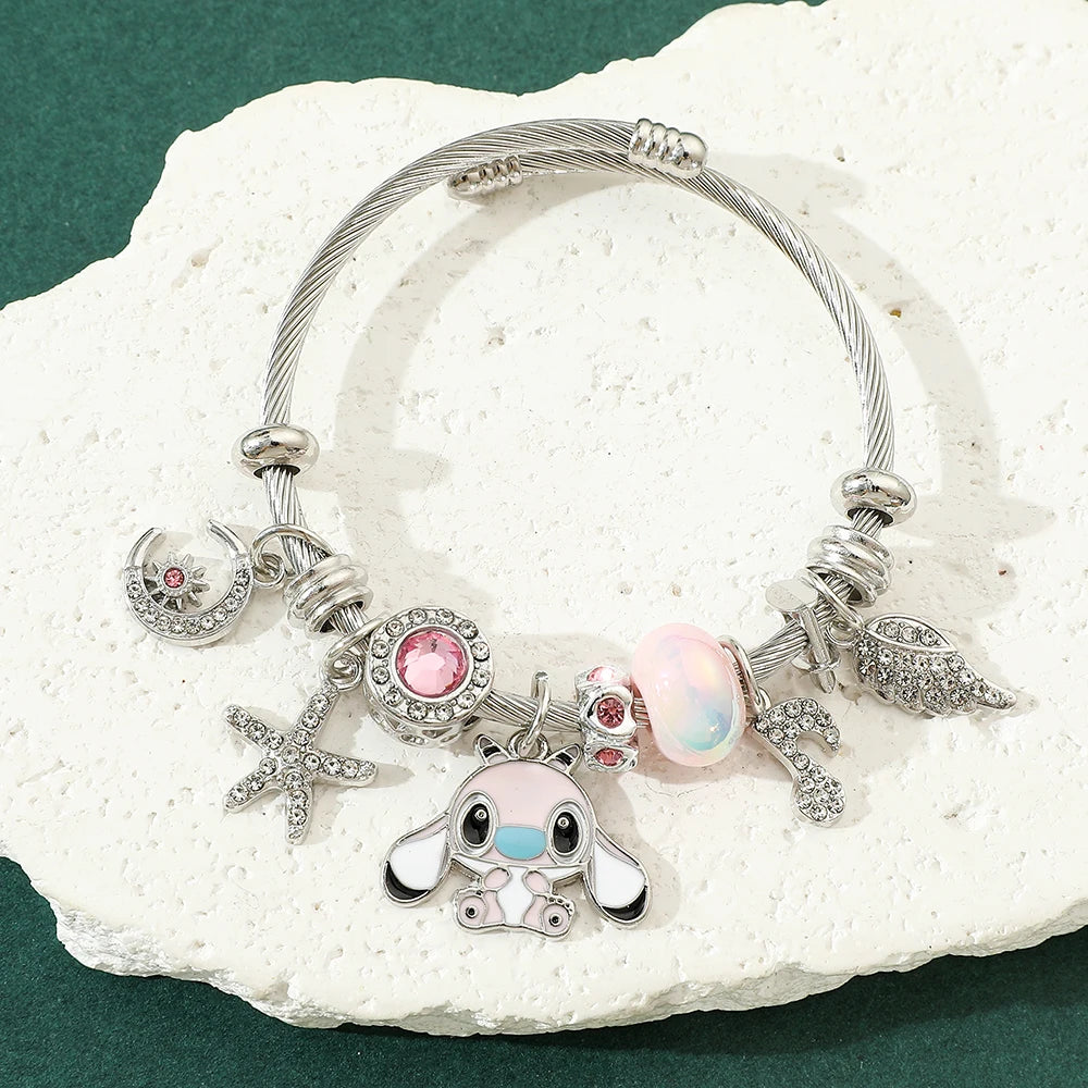 Disney Cartoon Stitch Aesthetic Bracelet, Handmade, Aesthetic