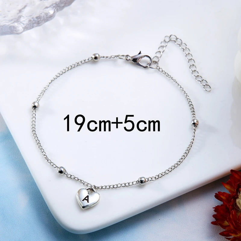 Boho A-Z Letter Anklets