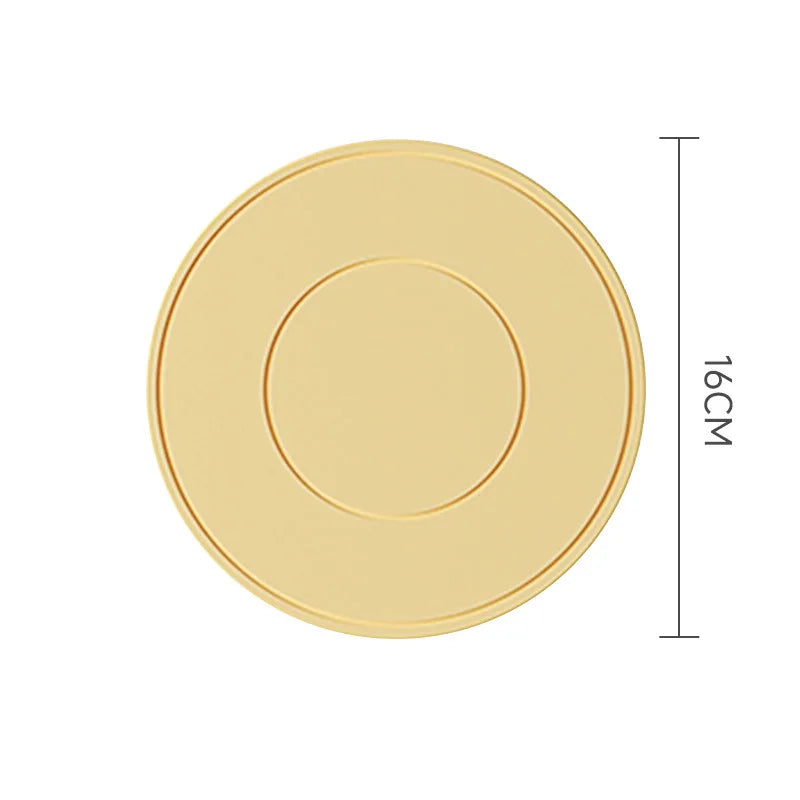 High Temperature Resistant Thickened Silicone Coaster Round Microwave Oven Mat Silicone Mat Placemat Heat Insulation Mat