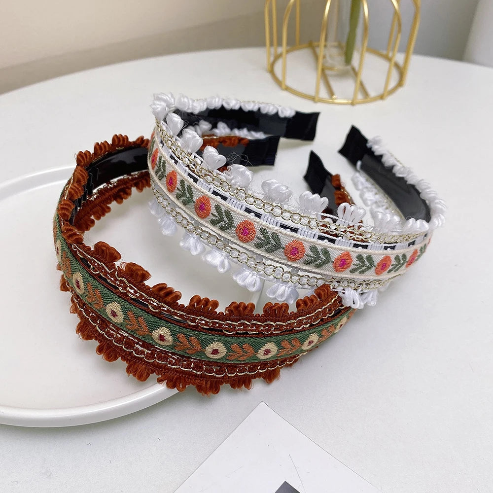 Boho Embroidery Headband