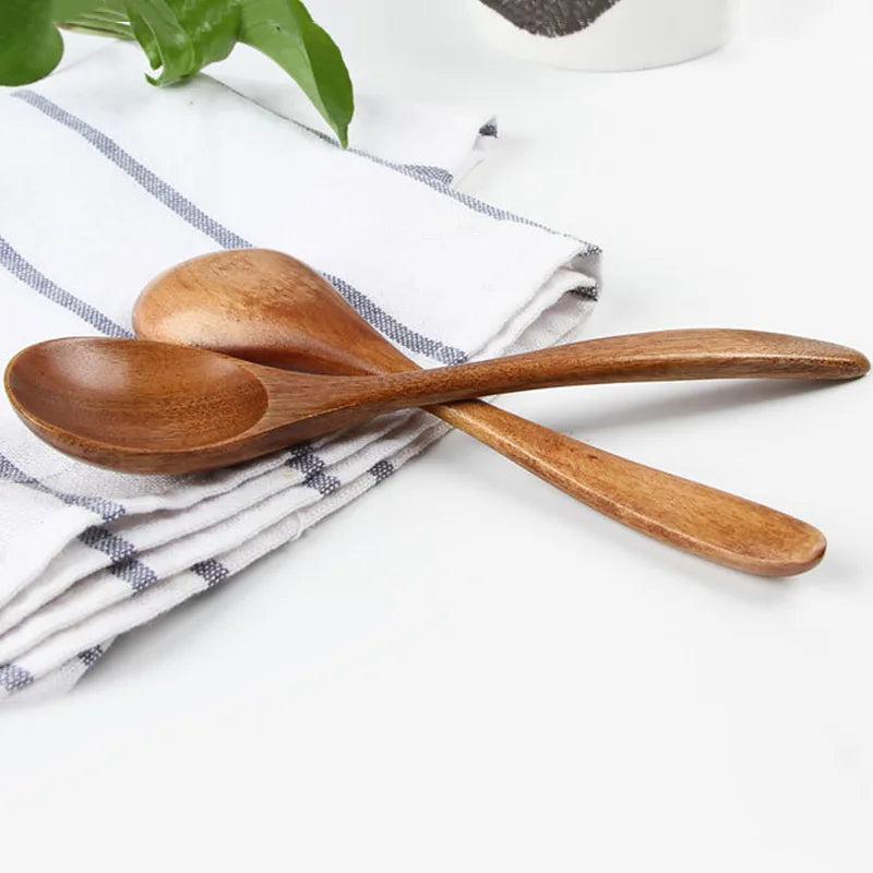 Natural Wood Soup Spoon