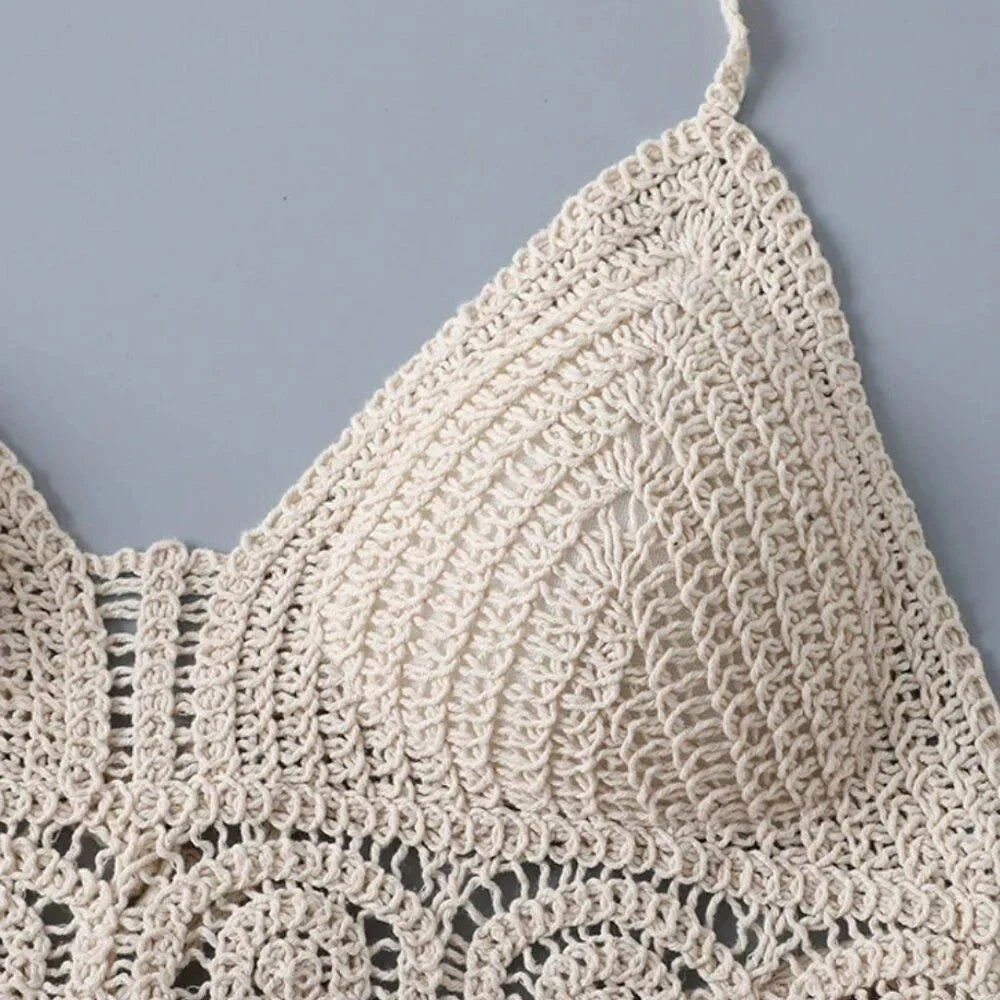 Boho Crochet Halter Top