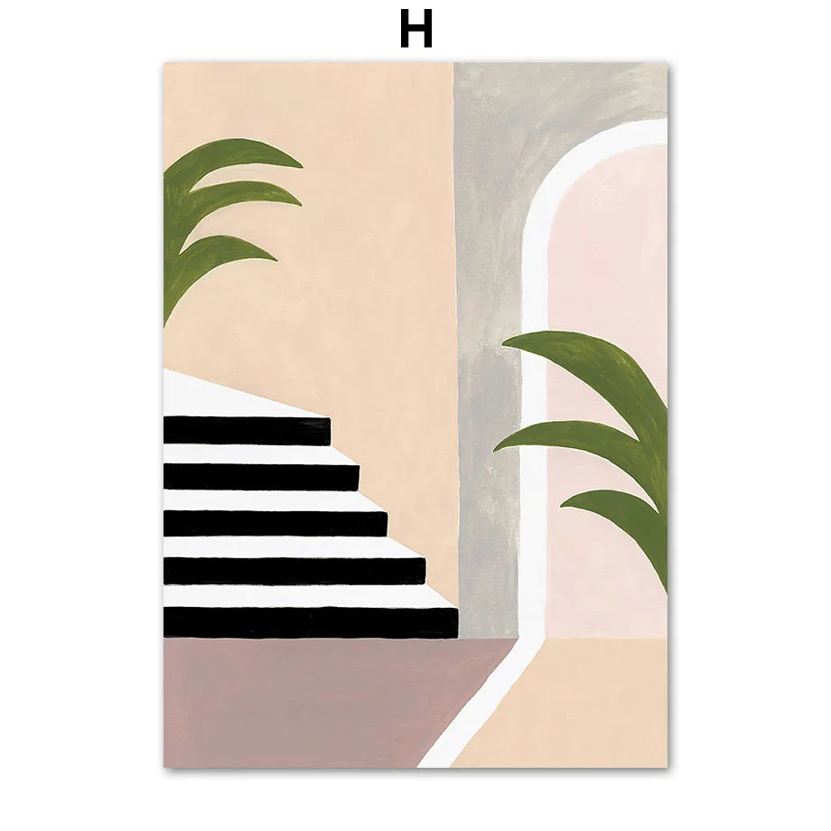 Boho Woman Flower Mountain Fruit Botanical Floral Wall Art Canvas Painting Posters And Prints Pictures For Living Room Decor