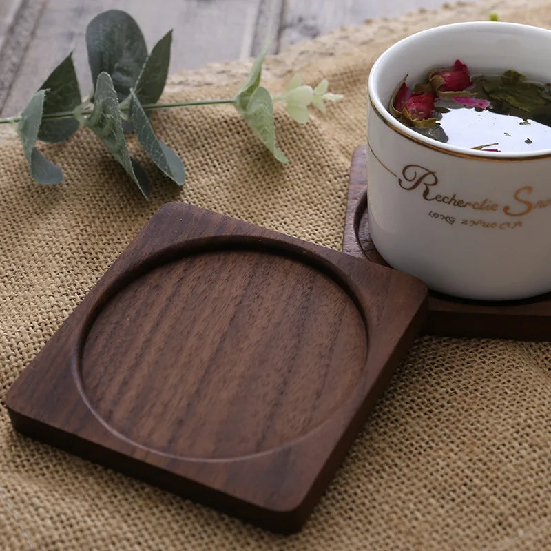 Solid Walnut Wood Coaster