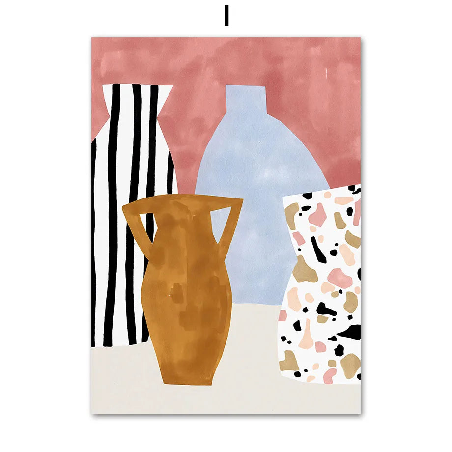 Boho Woman Flower Mountain Fruit Botanical Floral Wall Art Canvas Painting Posters And Prints Pictures For Living Room Decor