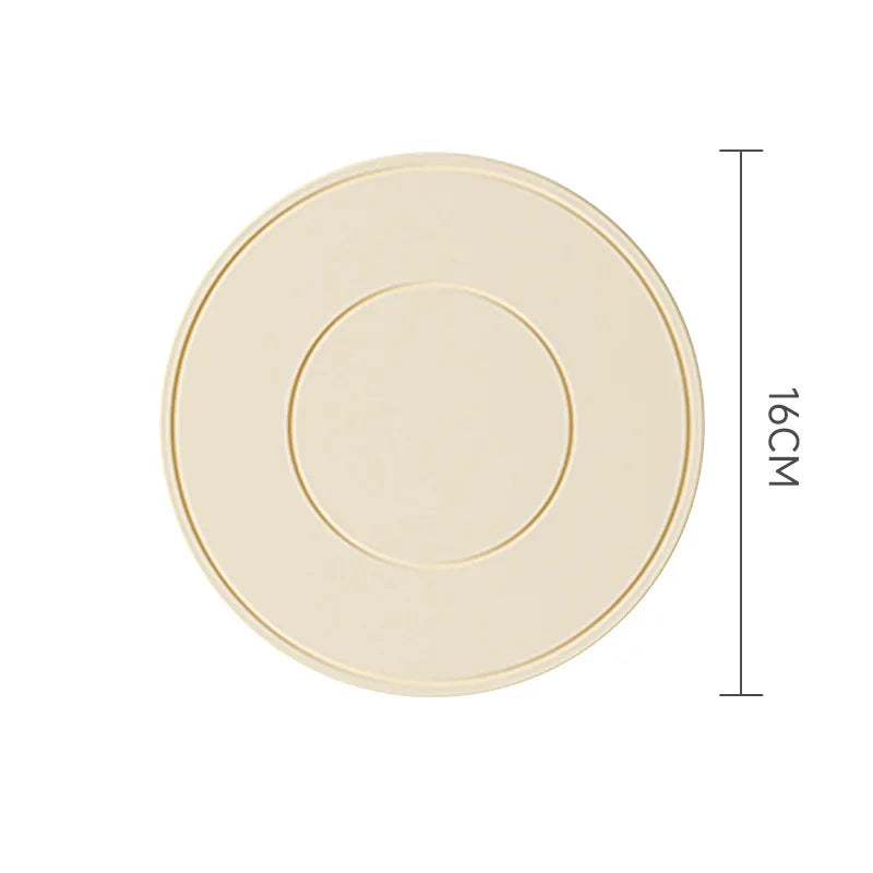 High Temperature Resistant Thickened Silicone Coaster Round Microwave Oven Mat Silicone Mat Placemat Heat Insulation Mat
