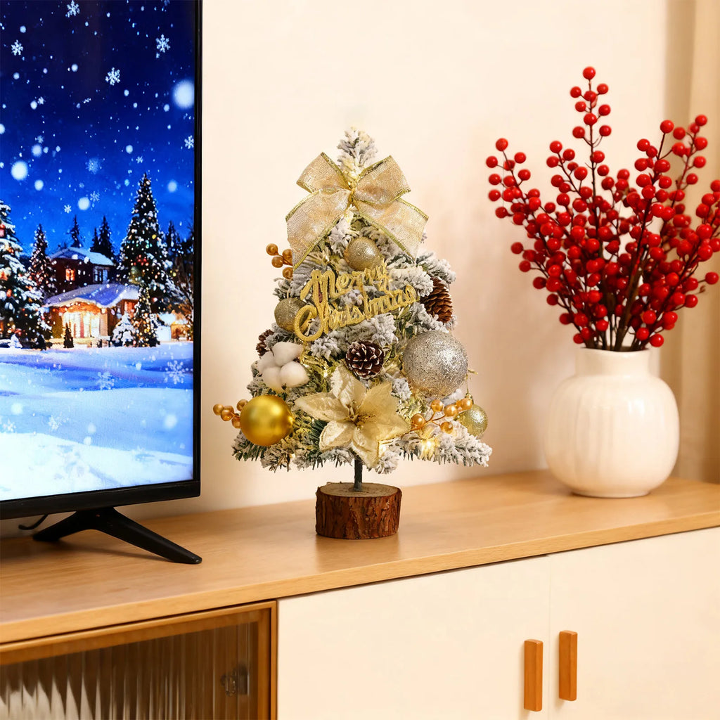 Christmas Tree Decoration Small Home Desktop Ornaments Popular Creative DIY Decoration Mini Nobel Pine Christmas Ornaments