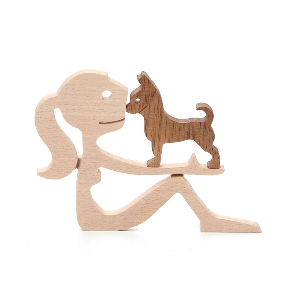 Family Wood Dog Decor