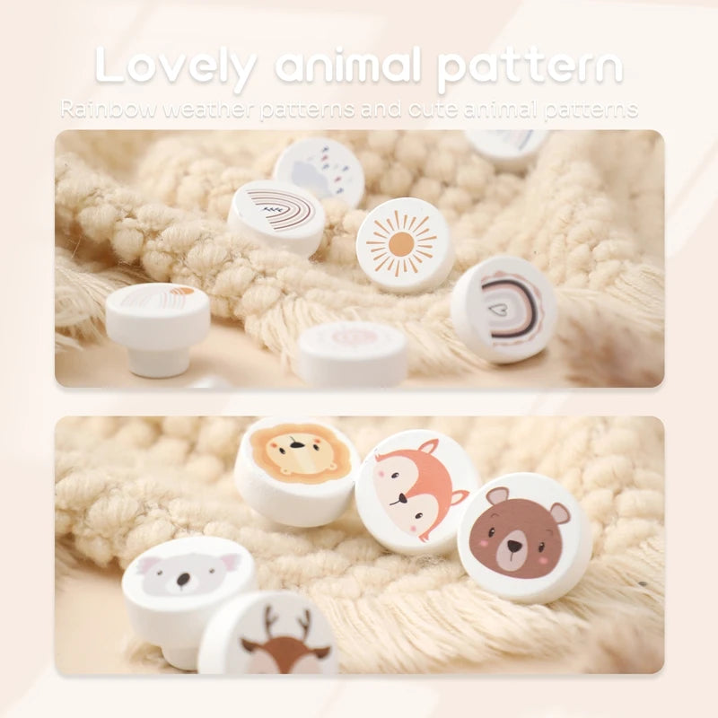 Children's Room Animal Wood Furniture Handles