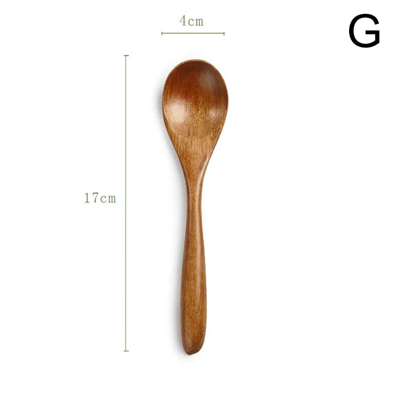 Natural Wood Soup Spoon