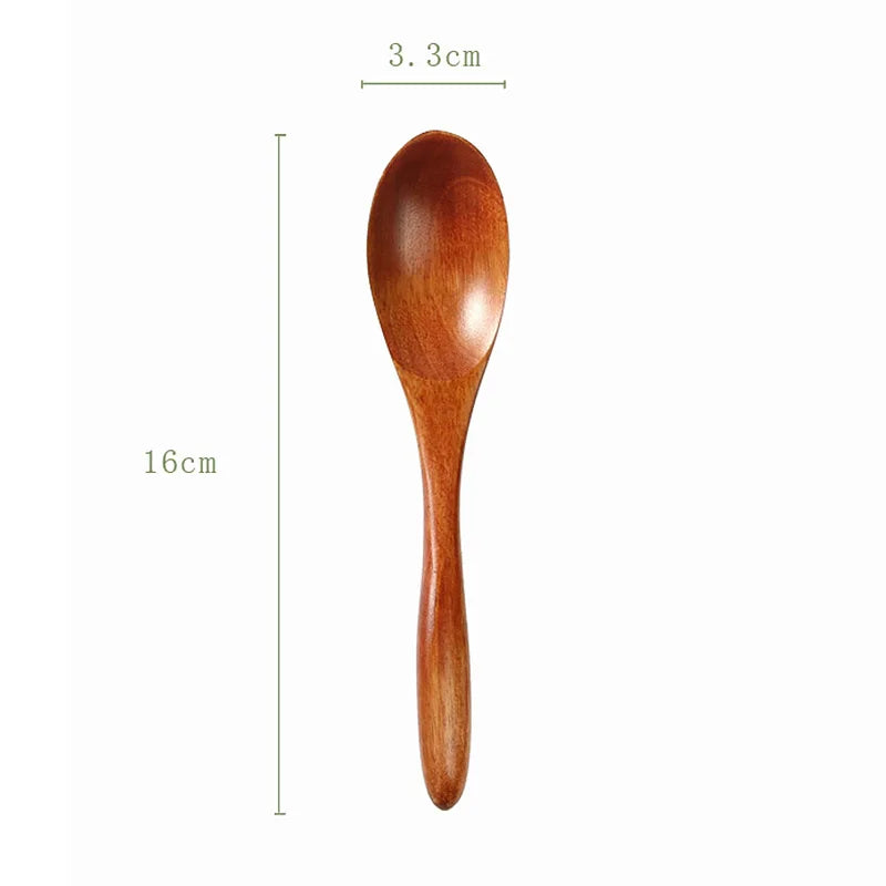 Natural Wood Soup Spoon