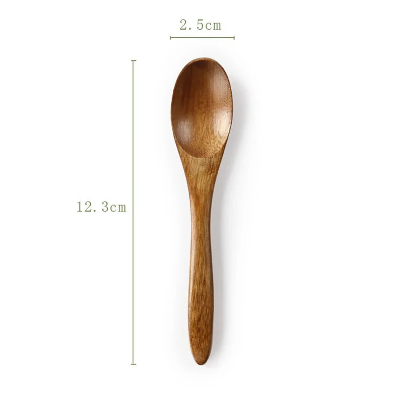Natural Wood Soup Spoon