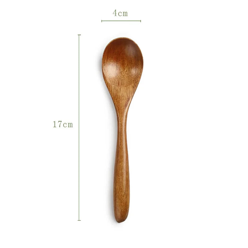 Natural Wood Soup Spoon
