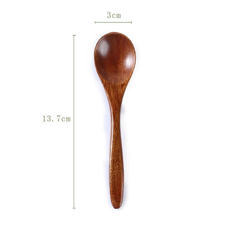 Natural Wood Soup Spoon